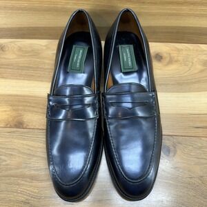 McAFEE SHOES Penny Loafers Mens 11 AA Handmade Black Dress Shoes ENGLAND